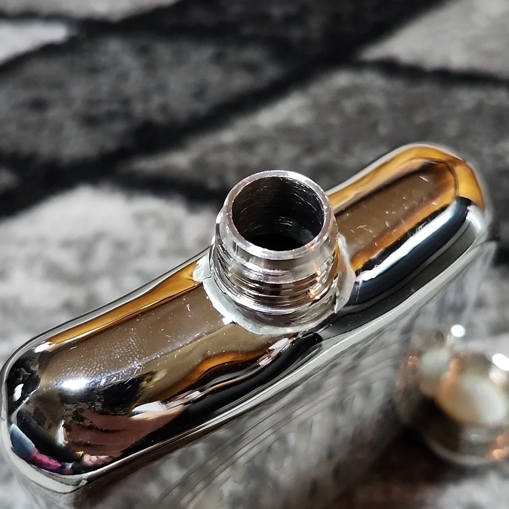 HARLEY DAVIDSON ENGRAVED CIRCLE HD LOGO STAINLESS STEEL HIP FLASK